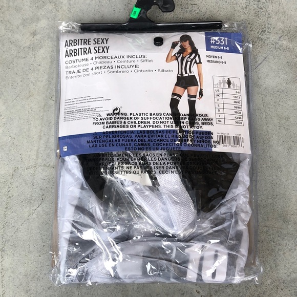 Sexy Umpire Adult Costume! New! - Picture 4 of 6